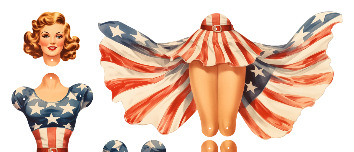 Liberty Belle Movable Paper Doll