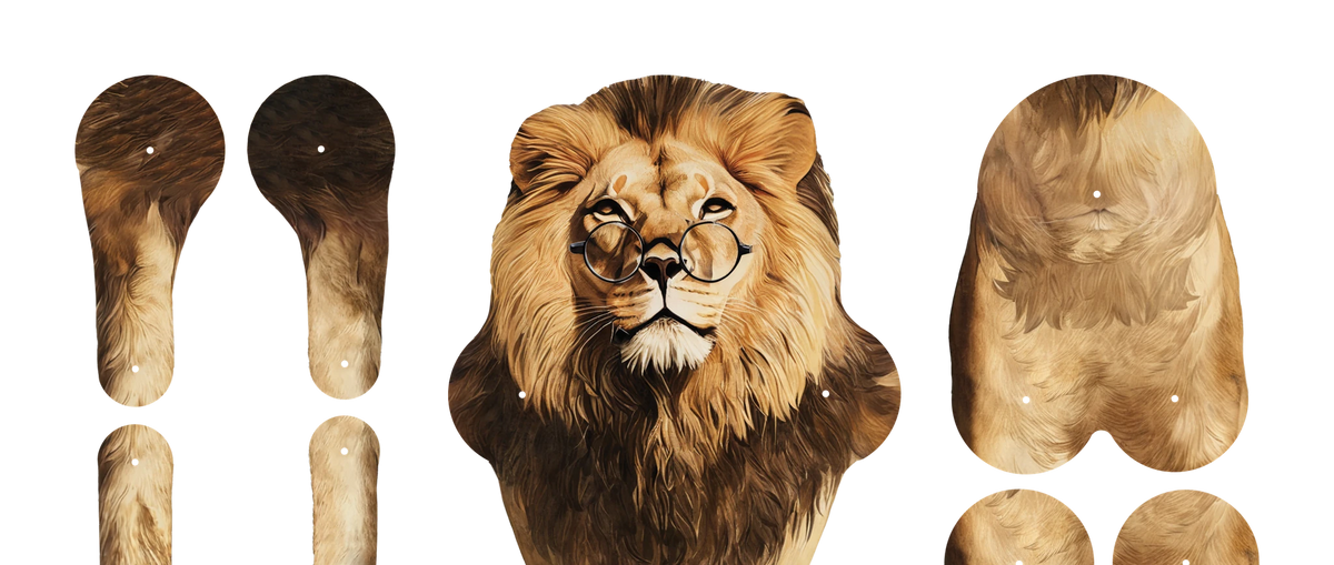 Lion Movable Paper Doll
