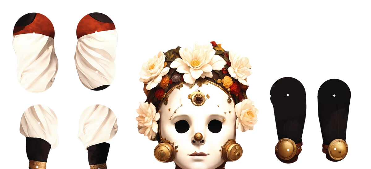 Steampunk Movable Paper Doll MANDY