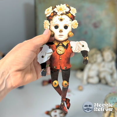 Steampunk Movable Paper Doll MANDY