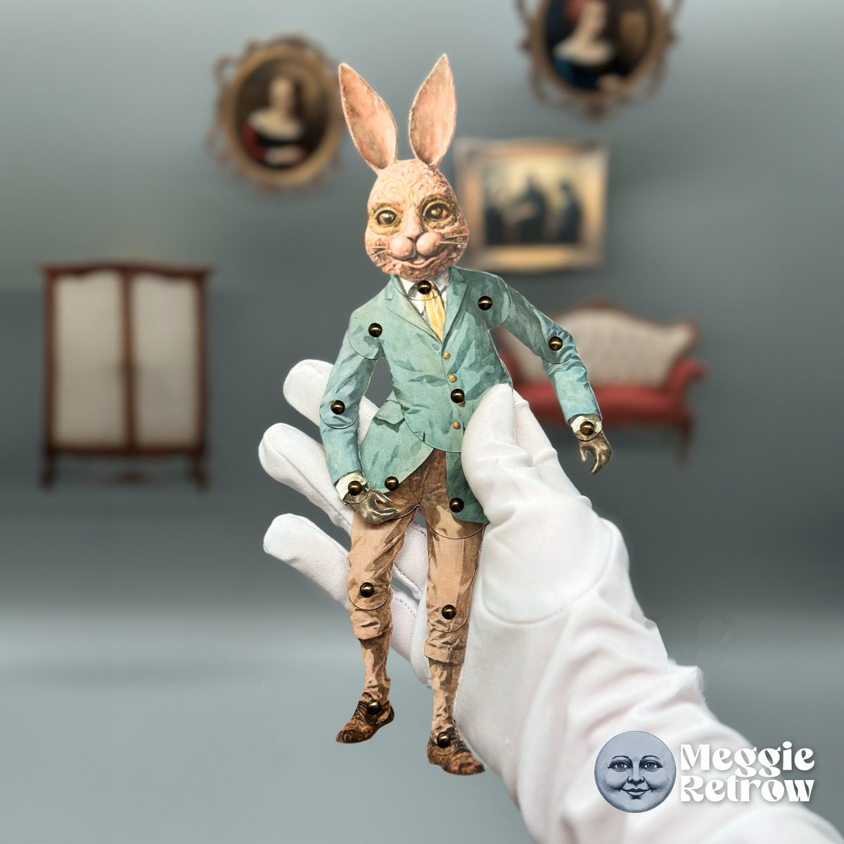 Mettie the Rabbit Paper Doll