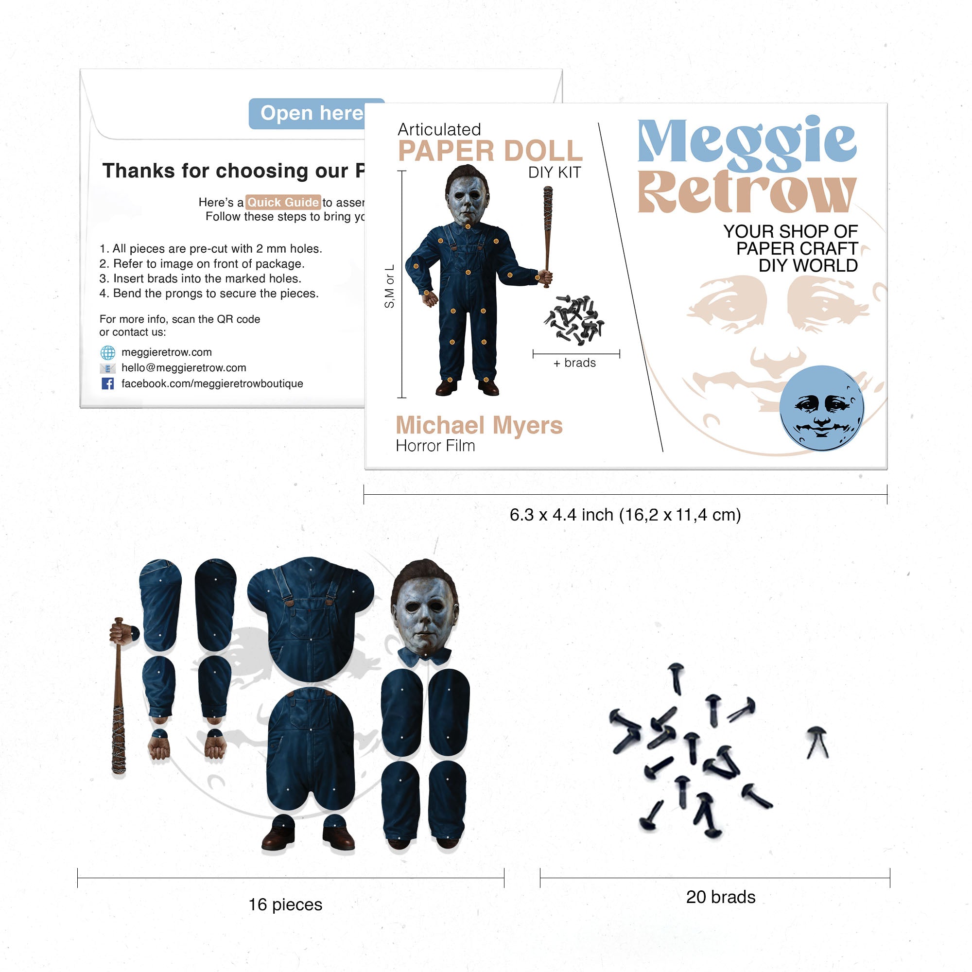 Michael Myers Movable Paper Doll