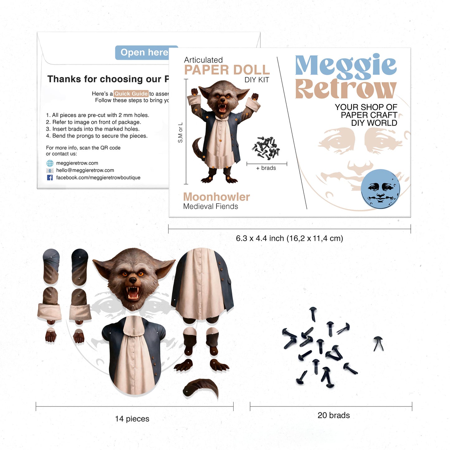 Moonhowler Movable Paper Doll