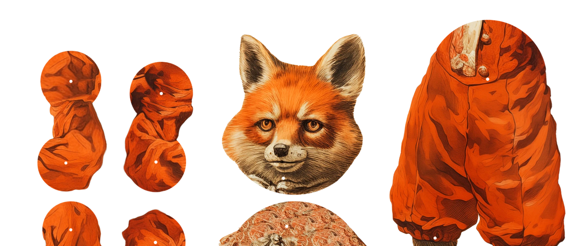 Mr. Foxy Movable Paper Doll