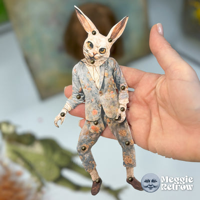 Mr. RABZ Rabbit Movable Paper Doll