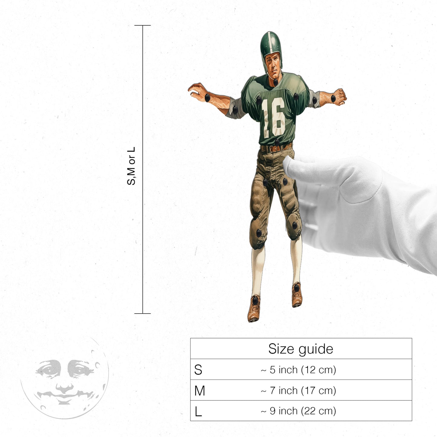 Offensive Guard Movable Paper Doll