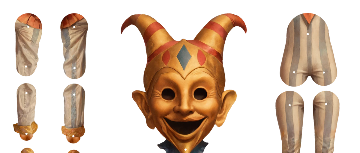 Pip Whimsy Ruchoma Lalka z Papieru