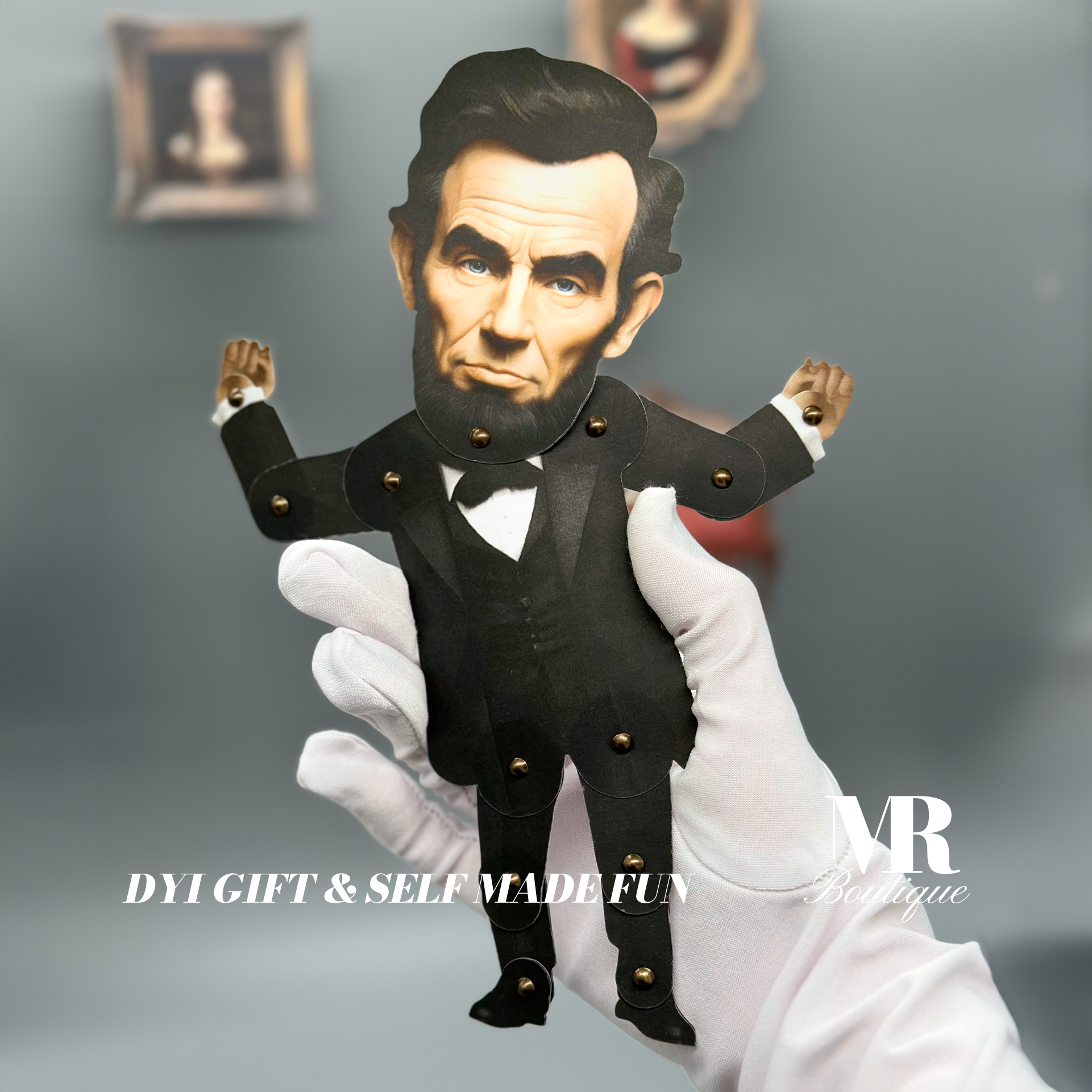 Figura articulada del presidente Lincoln