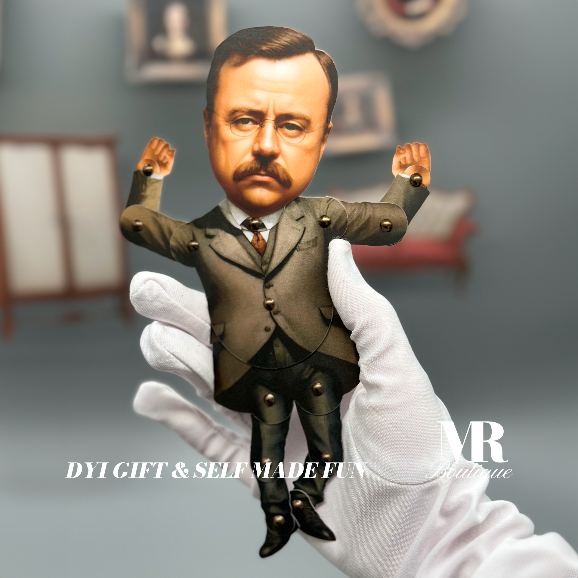 Theodore Roosevelt poupée en papier articulée