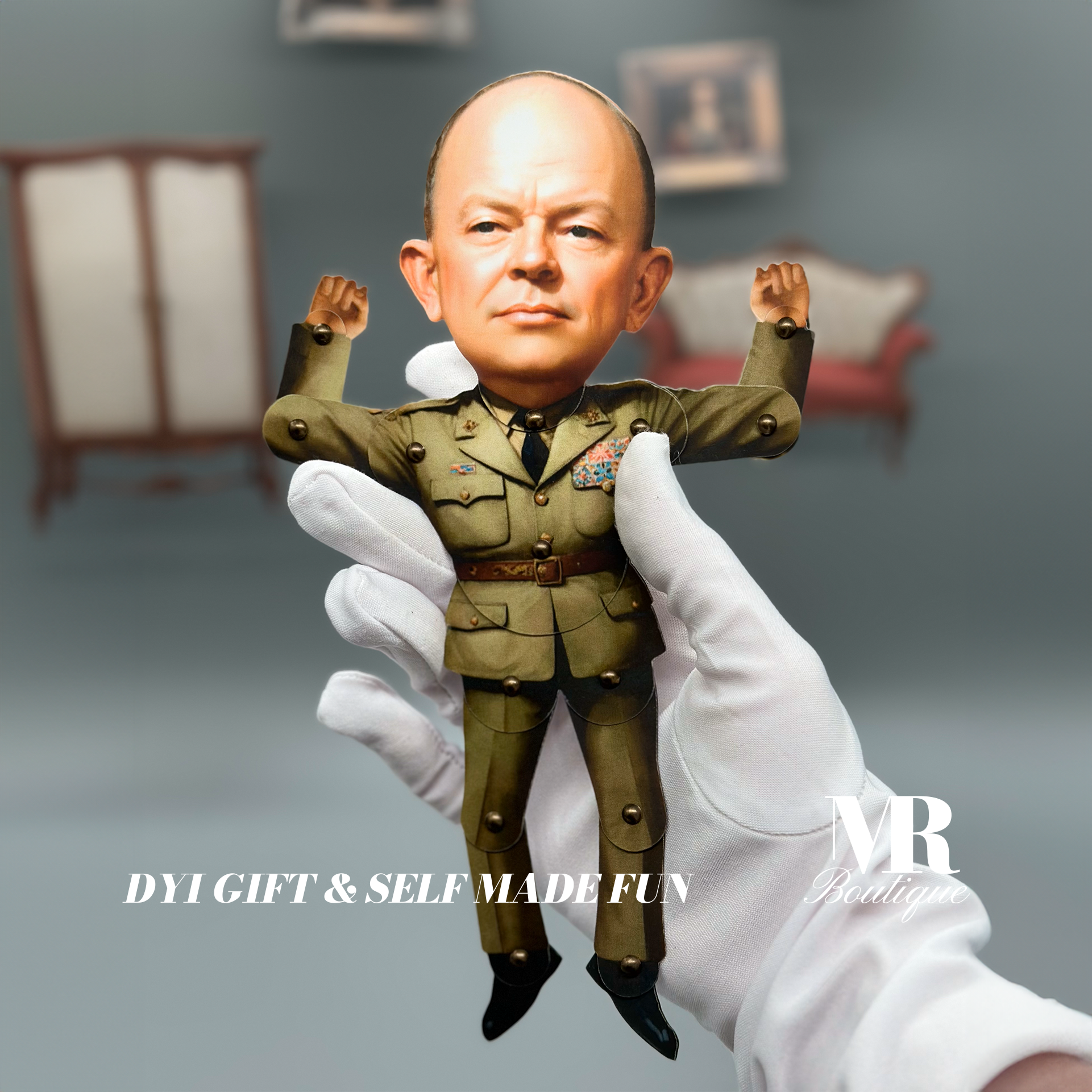 Eisenhower Paper Articulated Doll