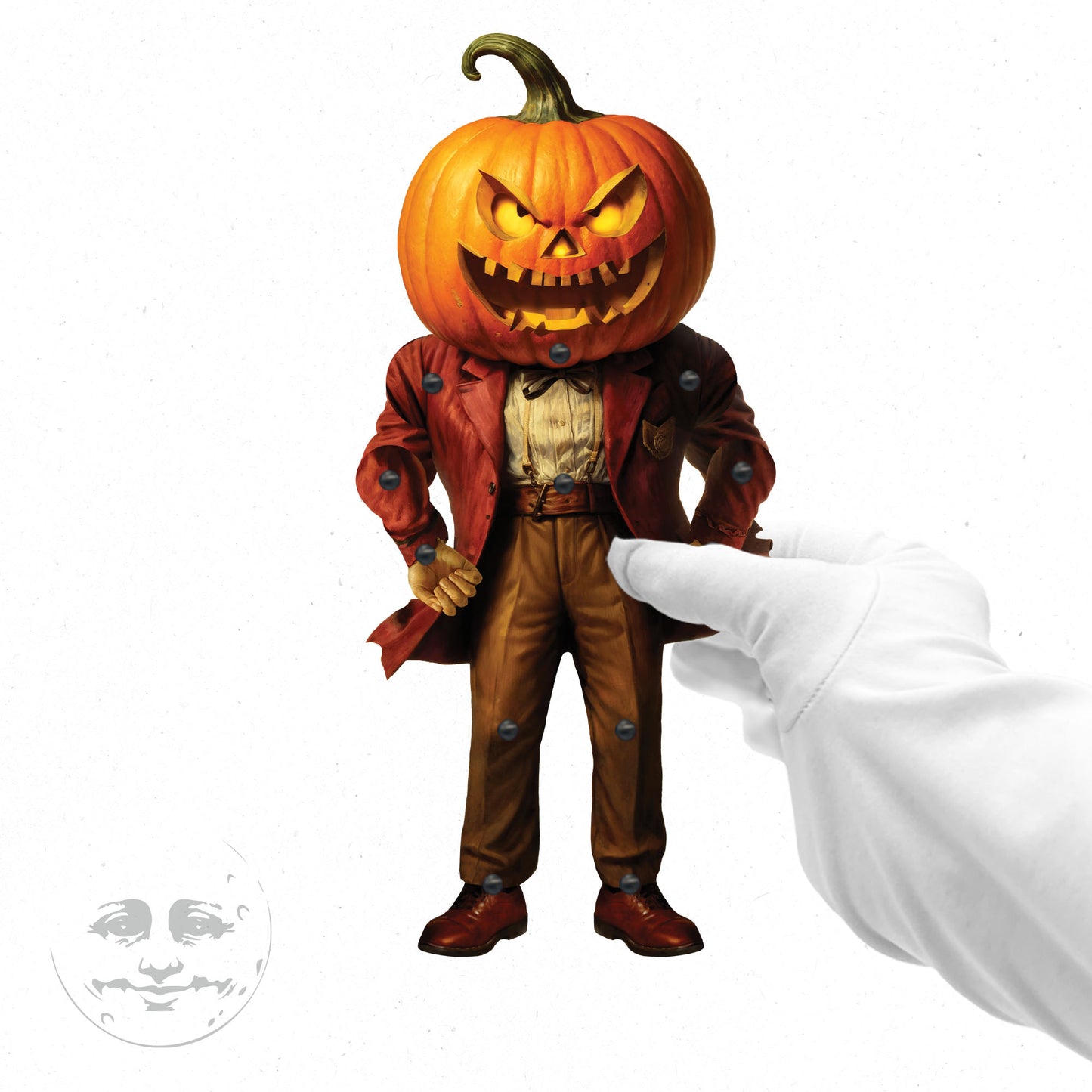 Pumpkin Fiend Movable Paper Doll