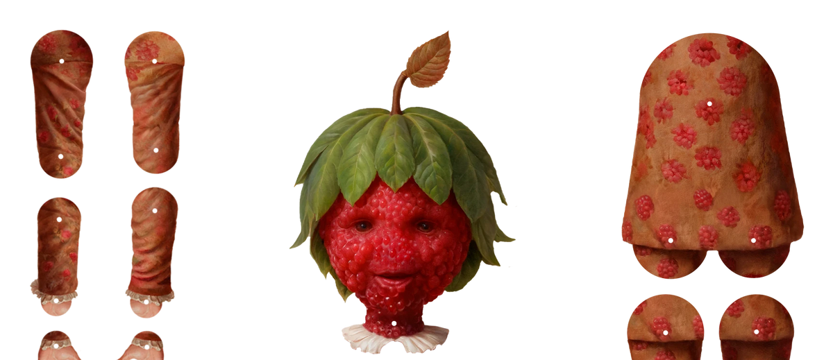 Razzleberry Ruchoma Lalka z Papieru
