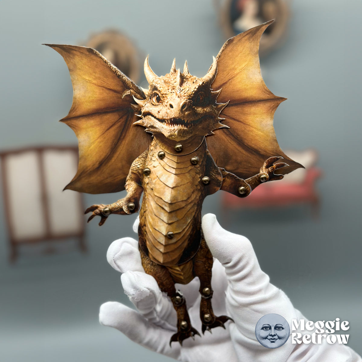 Saphira Dragon - Articulated Paper Doll
