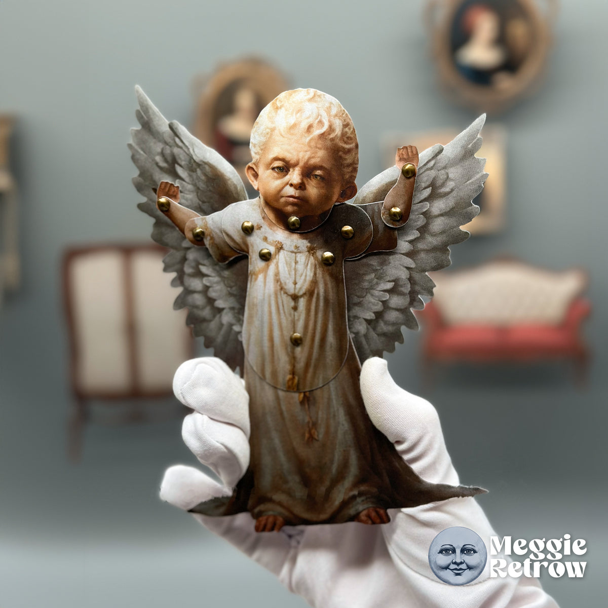 Movable Stone Angel Action Figure