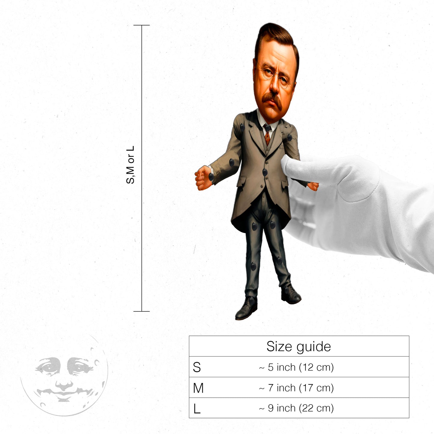 Theodore Roosevelt Articulated Paper Doll