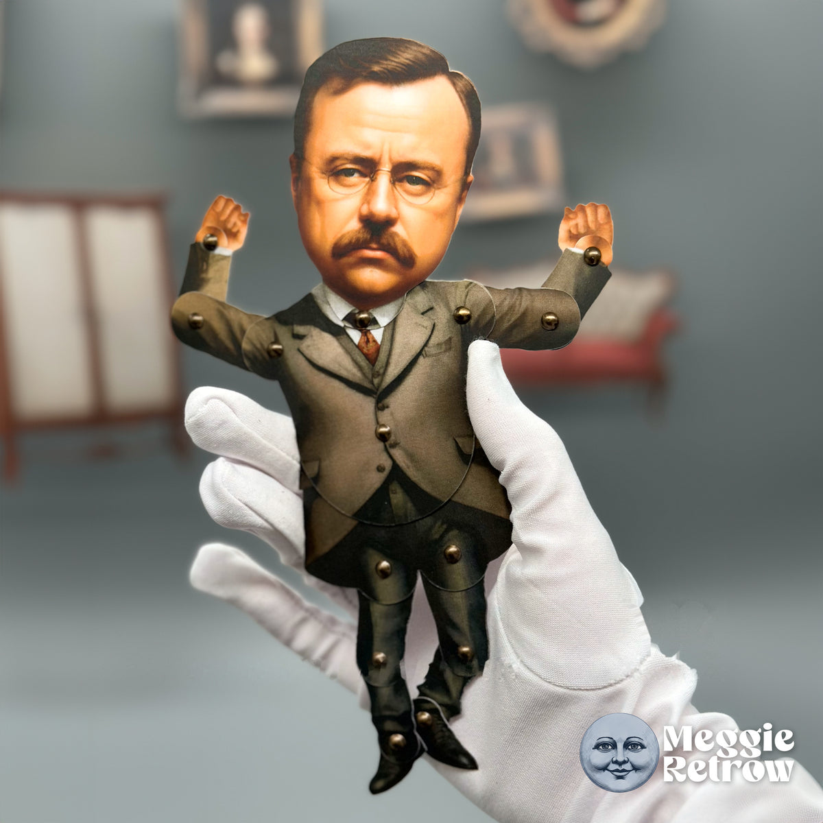 Theodore Roosevelt Articulated Paper Doll