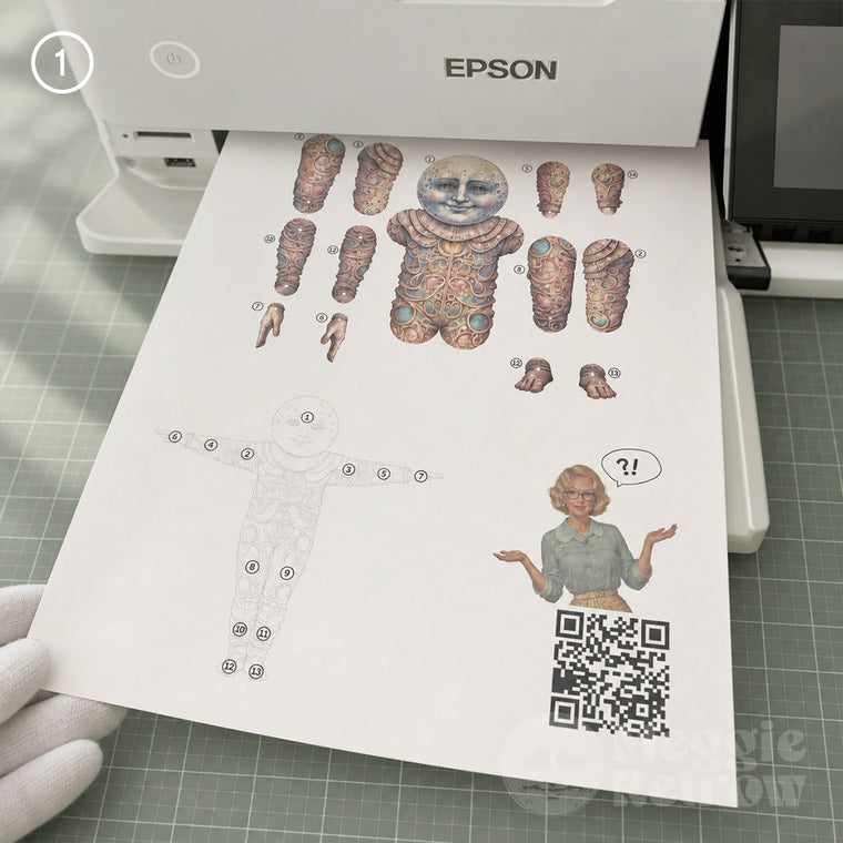 A printed sheet coming out of a home printer
