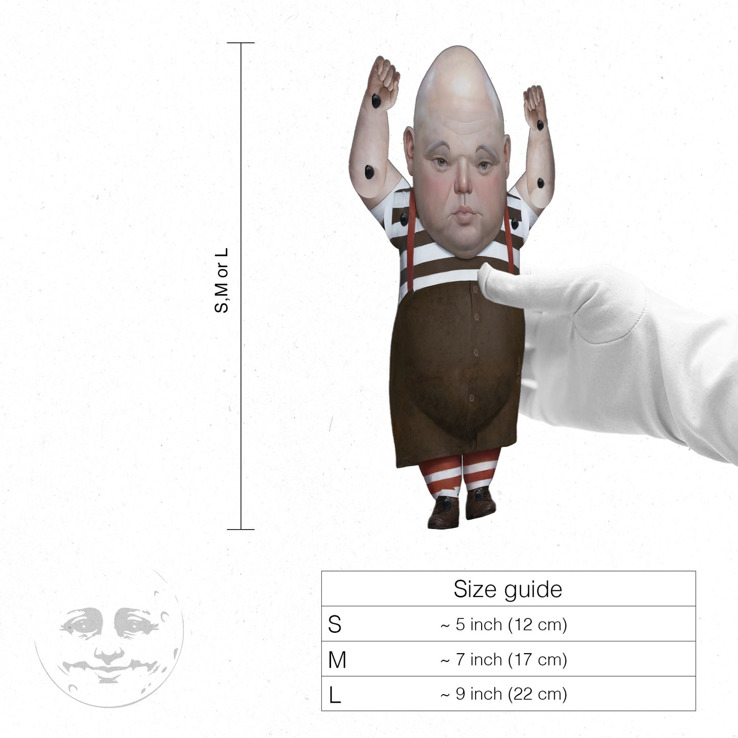 Tweedledum Movable Paper Doll