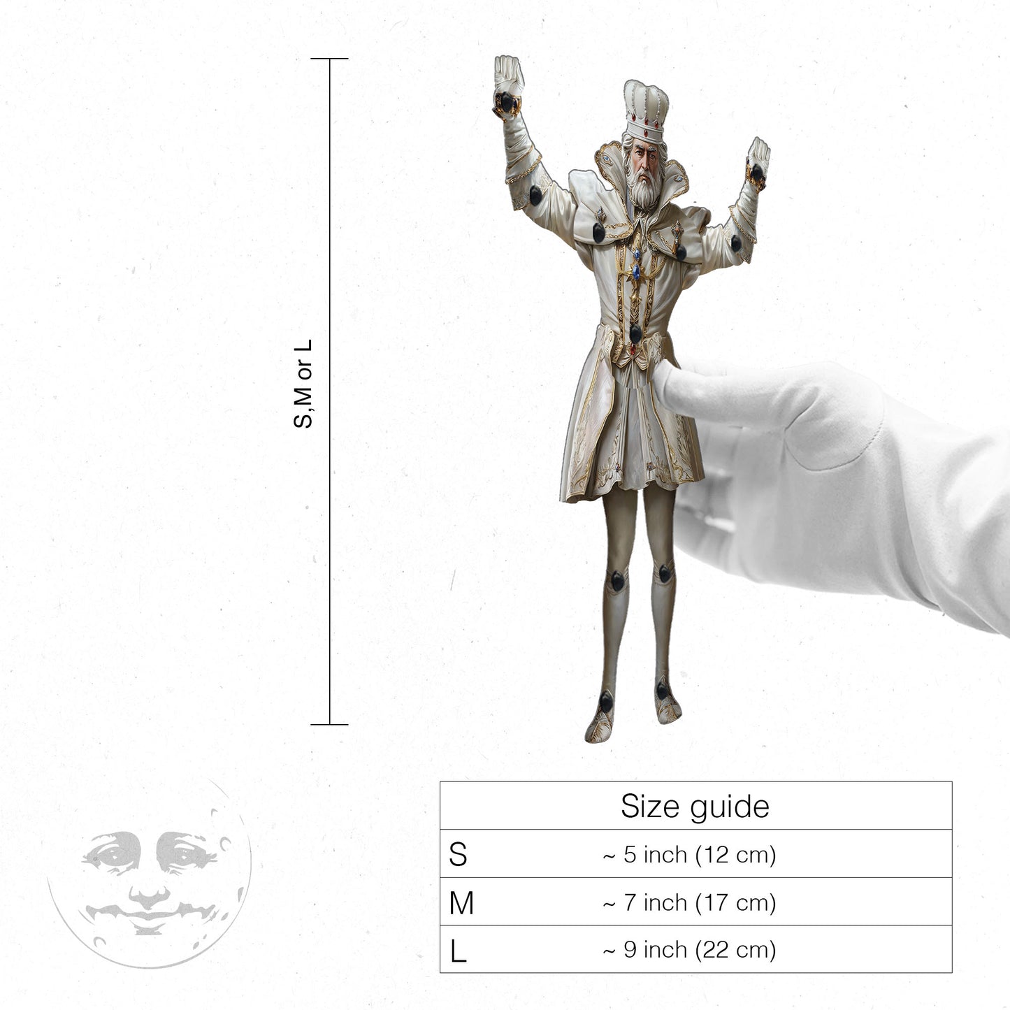 White King Movable Paper Doll