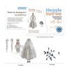 Bewegliche Papierpuppe „Weiße Königin“