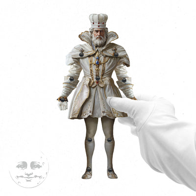 White King Movable Paper Doll