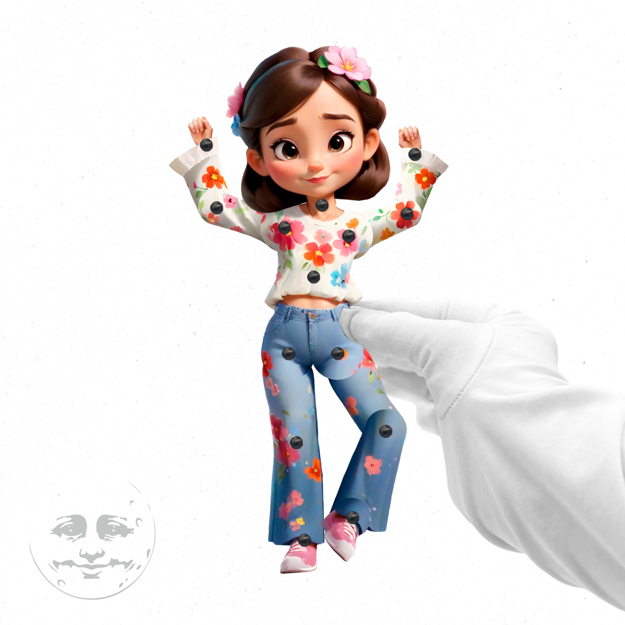 Emma Springtime Movable Paper Doll – Meggie Retrow Boutique