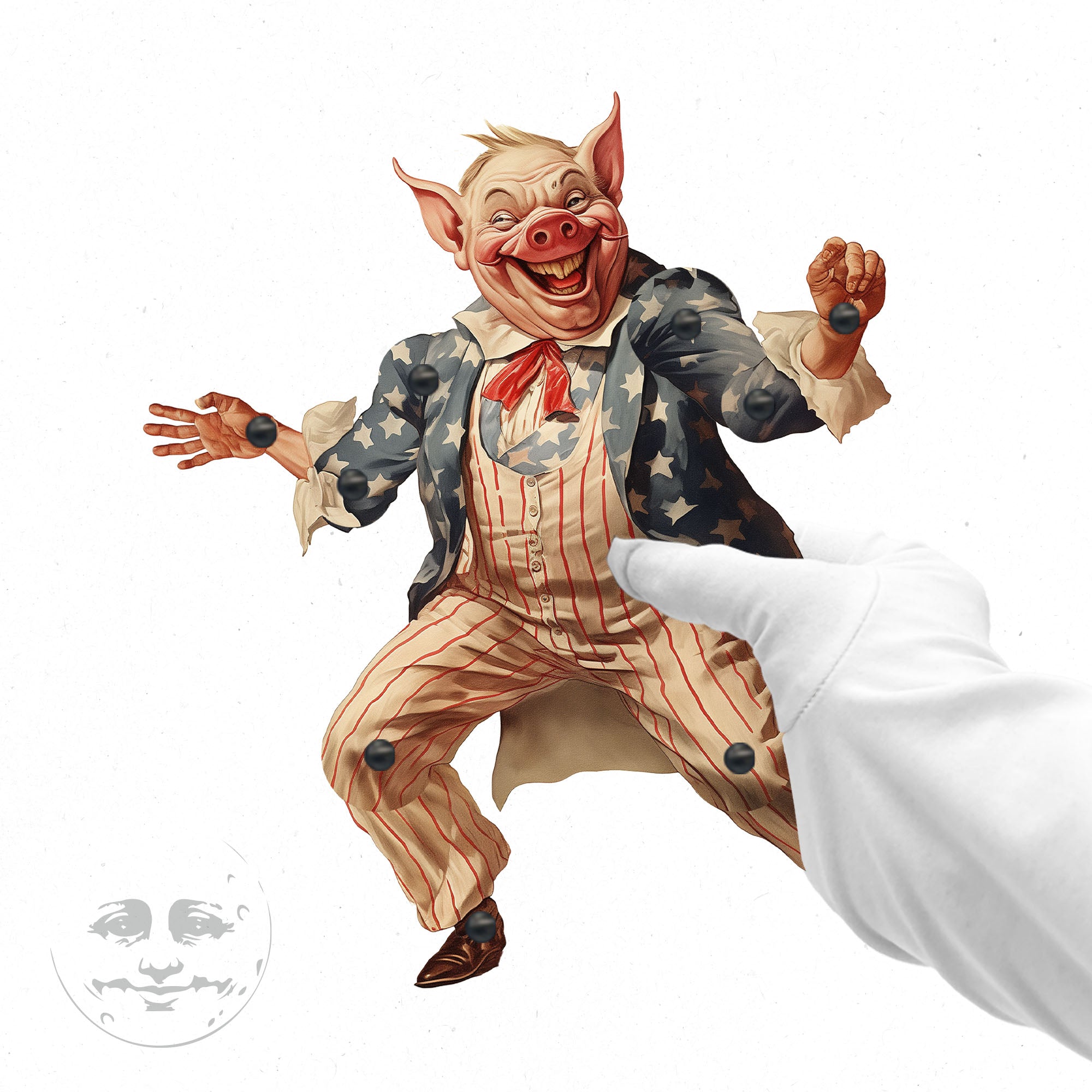 OINKSTER Patriotic Pig Movable Paper Doll – Meggie Retrow Boutique