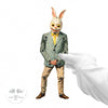 Larry Rabs bewegliche Hasenpuppe aus Papier
