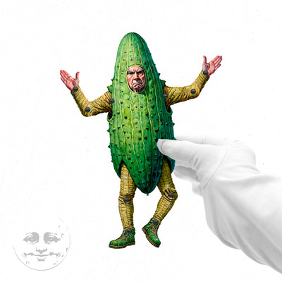 Mr. CUCUMBYS Whimsical Cucumber Man Doll