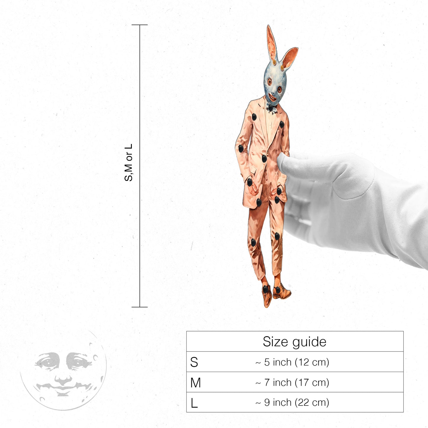 Zak-Zak, The Enigmatic Rabbit Paper Doll Craft Kit