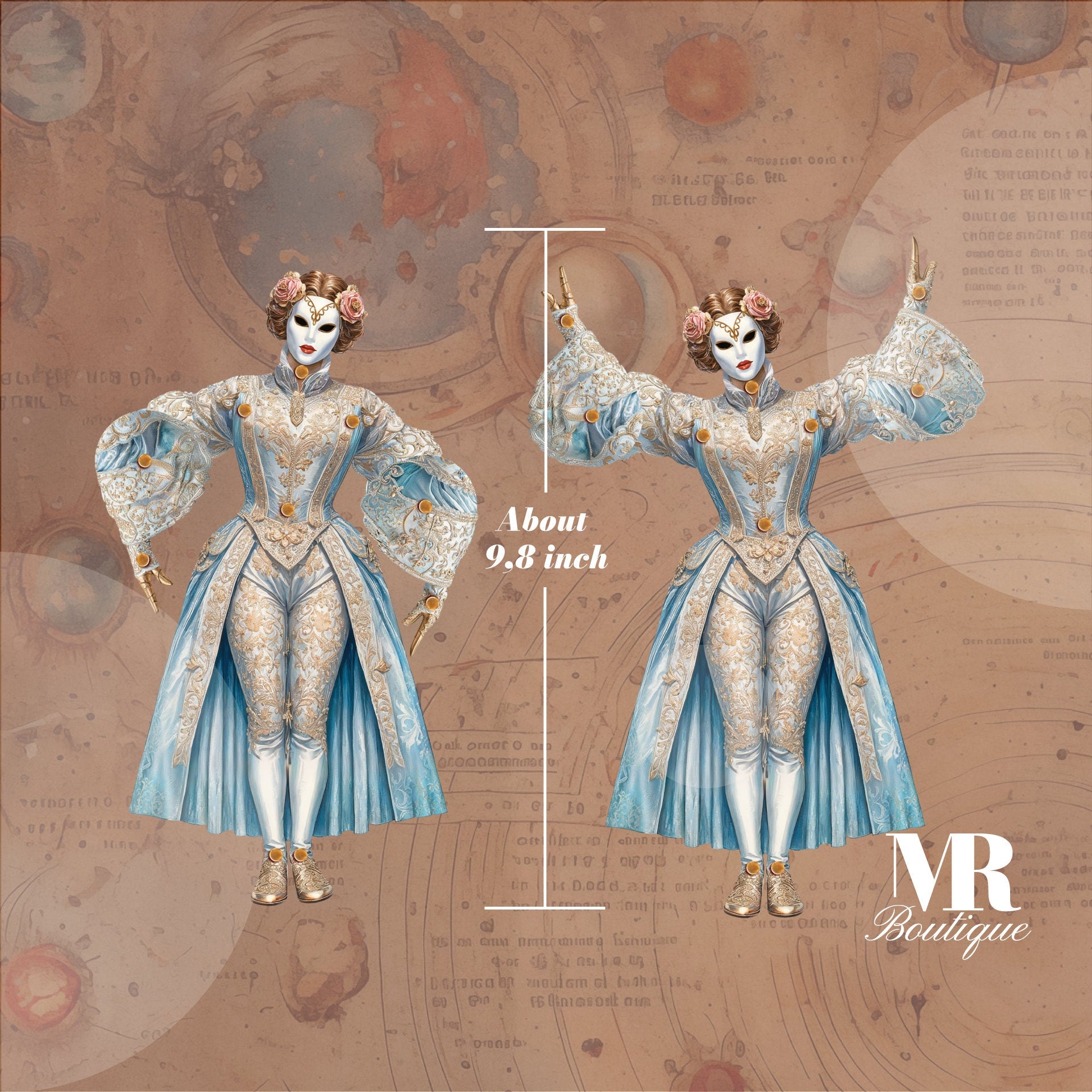 Sky Queen Saphira Movable Paper Doll, Articulated DIY Fantasy Craft Kit, Celestial Steampunk Toy, Articulated Paper Doll Vintage Figure