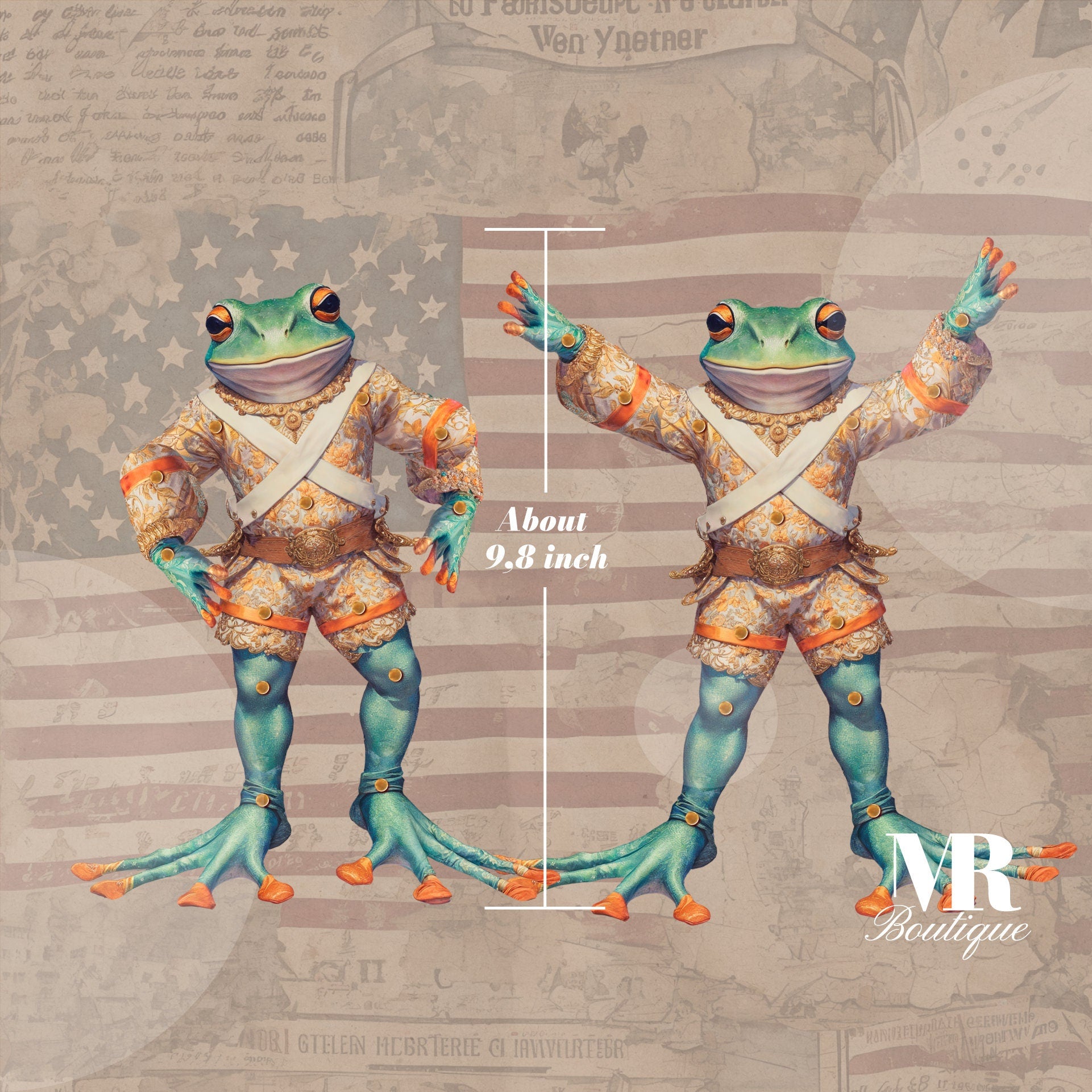 Croak Defender Movable Paper Doll DIY Gift, Handmade Frog Toy, Fun Creative Craft Kit for All Ages, Unique Collectible Art Toy