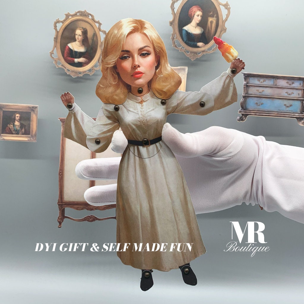 Melisa Movable Paper Doll DIY Kit - Clockwork Chronicles Collection, Perfect Unique Gift for Collectors and Vintage Enthusiasts