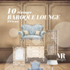 Baroque Lounge Miniature Furniture Set - Elegant DIY Kit for Dollhouse Enthusiasts