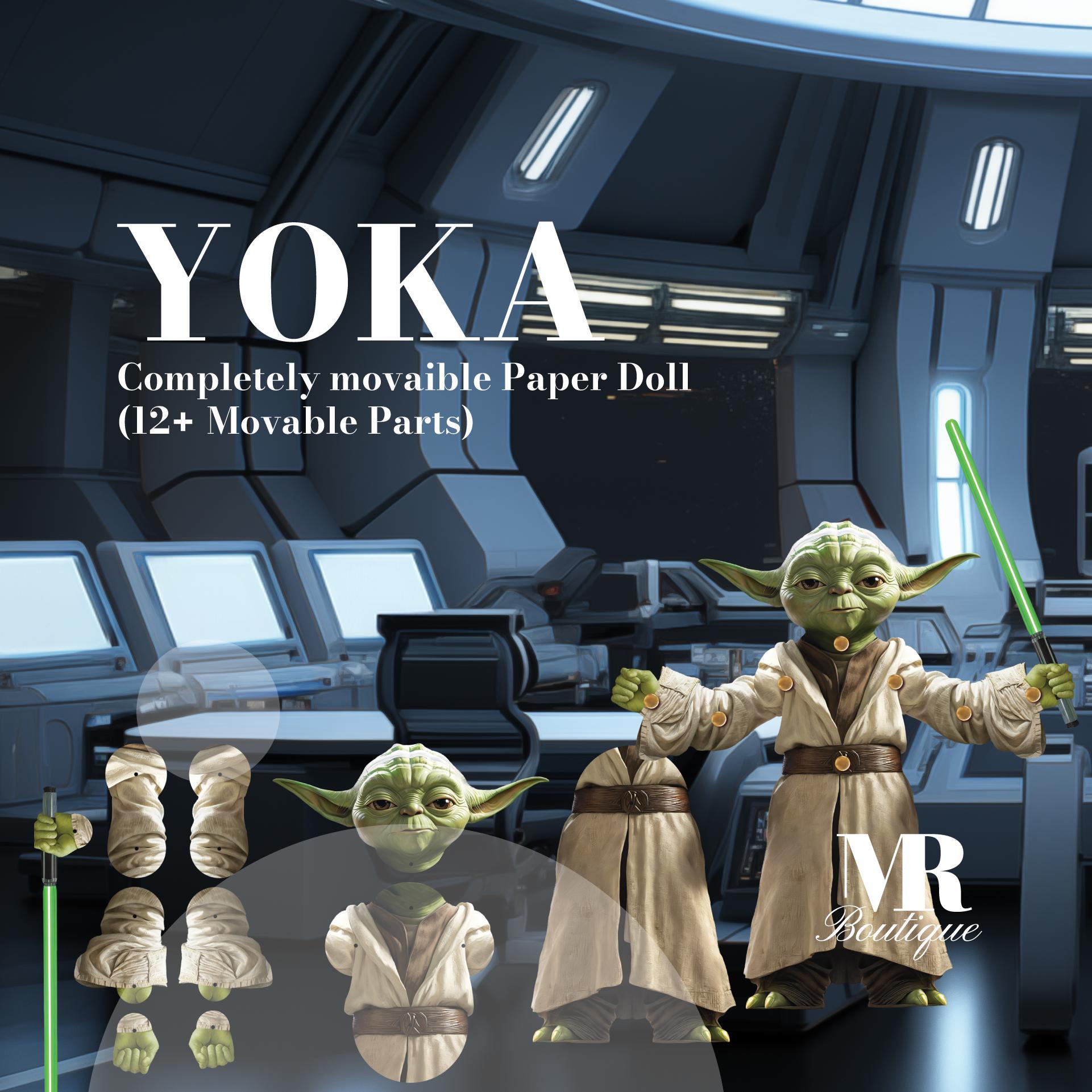 Yoka Movable Paper Doll – DIY Sci-Fi Master Craft for Creative Fun and Display – Unique Paper Art Gift