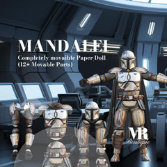 Mandalei Movable Paper Doll – DIY Sci-Fi Warrior Craft for Creative Fun and Display – Unique Paper Art Gift