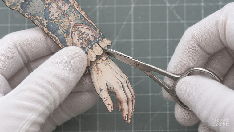 Nail scissors mid-cut