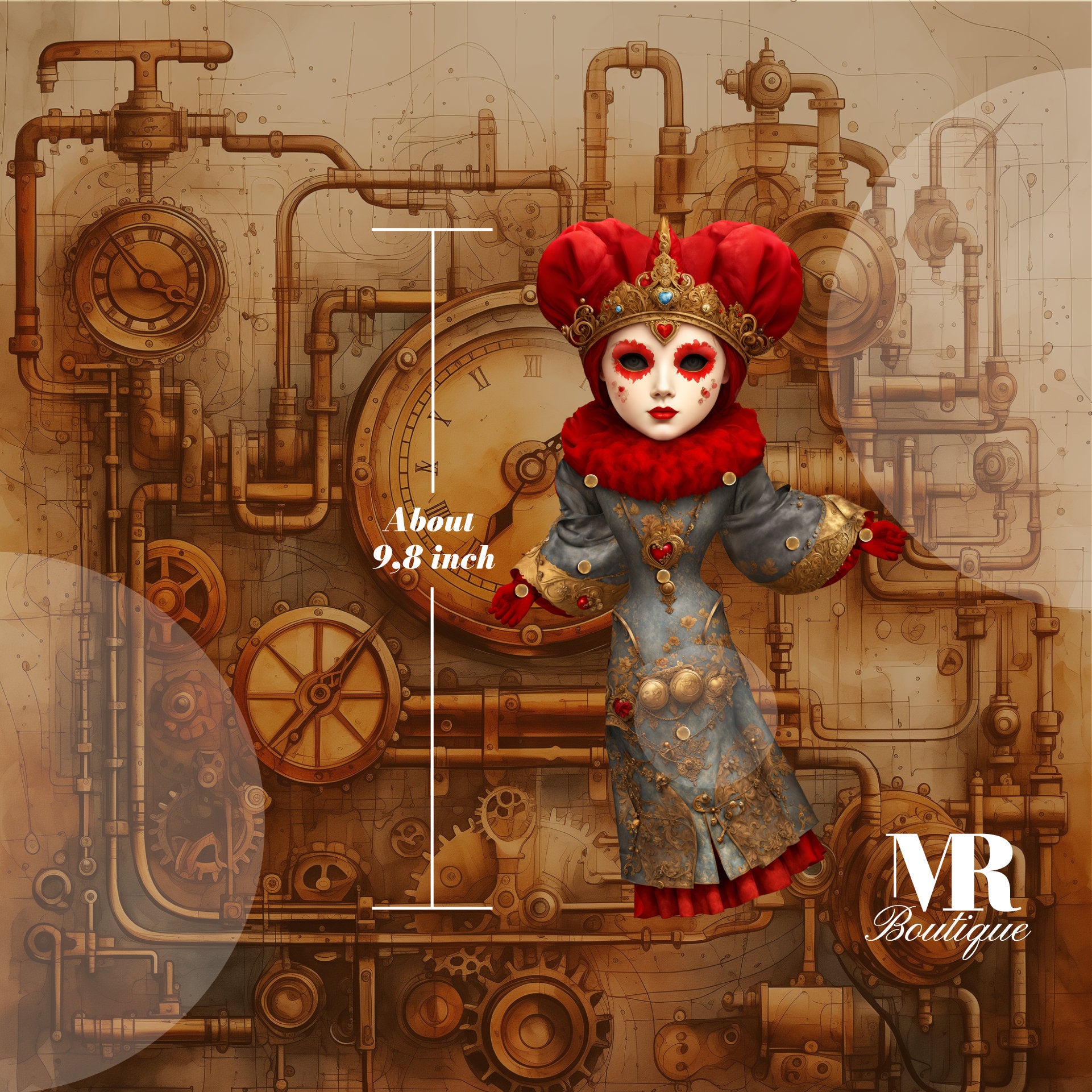 STEAM BUNDLE: Articulated Paper Doll Collection - Royalty & Steampunk DIY Kits for Year-Round Crafting Fun, Kids Activity, Creative Play To